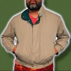 Members Only Preppy 90s Bomber Jacket 2X